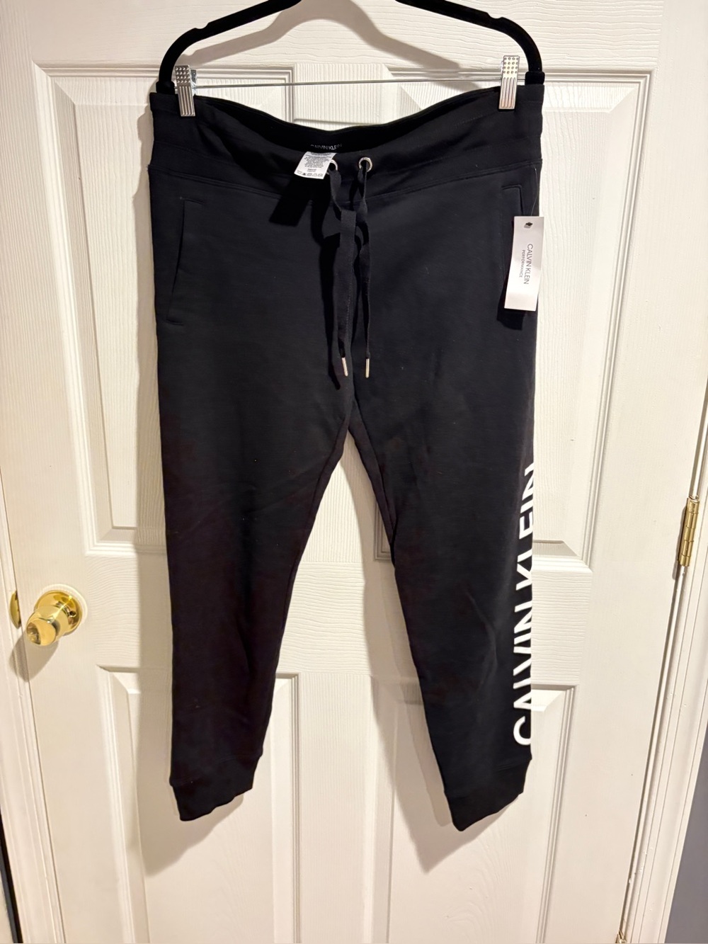 Calvin Klein women’s  Black Logo Jogger Bottoms